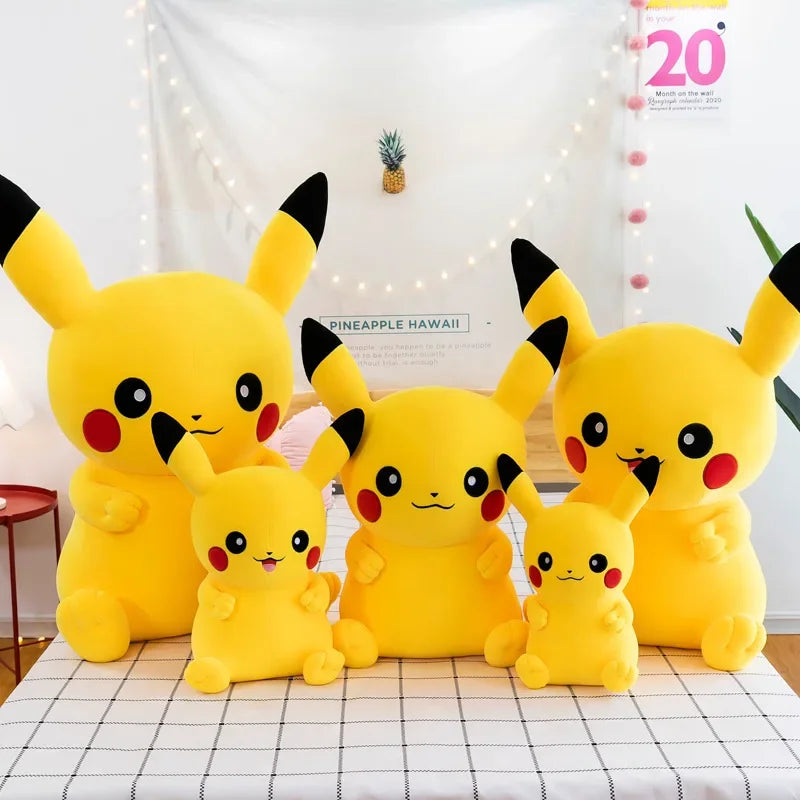 Pokemon Pikachu Plush Toys Anime Pokémon Large Plushie Dolls 40/100cm Cute Stuffed Pillow Pikachu Christmas Gifts for Childrens