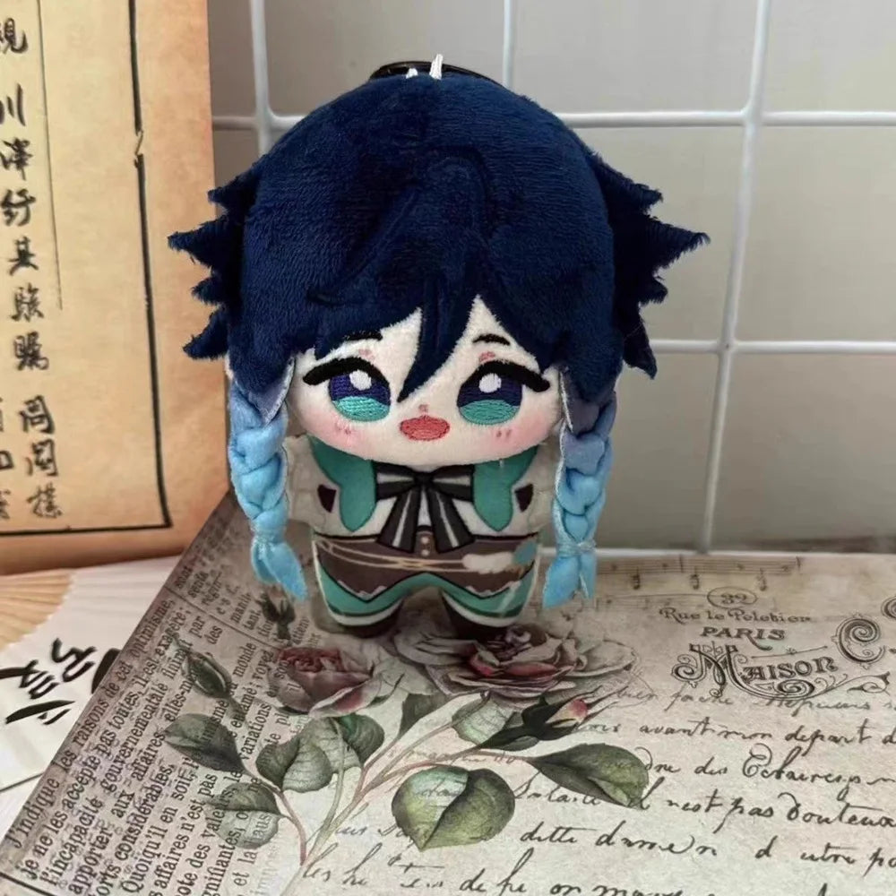Genshin Impact Plush Shikanoin Heizou Keqing Diluc Klee Anime Stuffed Doll Starfish Body Cartoon Figure Pendant Toys
