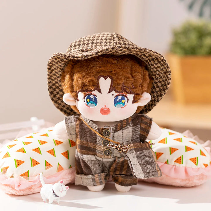 20cm Cute IDol Doll Plush Cotton Star Dolls With Clothes Kawaii Stuffed Baby Plushies Toys Fans Collection Children Gifts