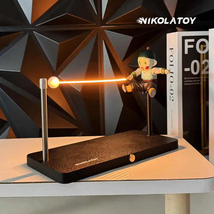 IN STOCK Dragon Ball Goku Figure Light Chaoz Action Figurine Nikolatoy Anime  Kamehameha Wave Magnetic Light Lamp Model Toy