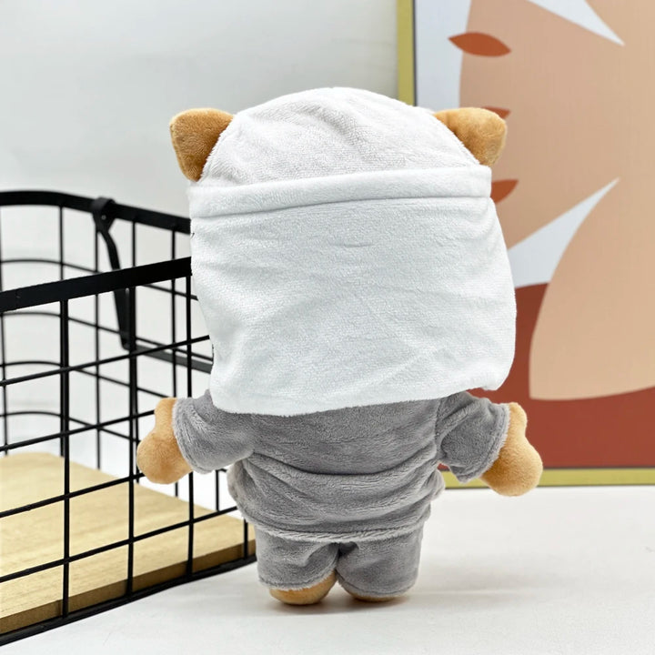 Selena Eminem Hello Kitty Plush Doll White Hat Figure Stuffed Toys Cute Cat Boys Girls Fans Collect Gift 24cm