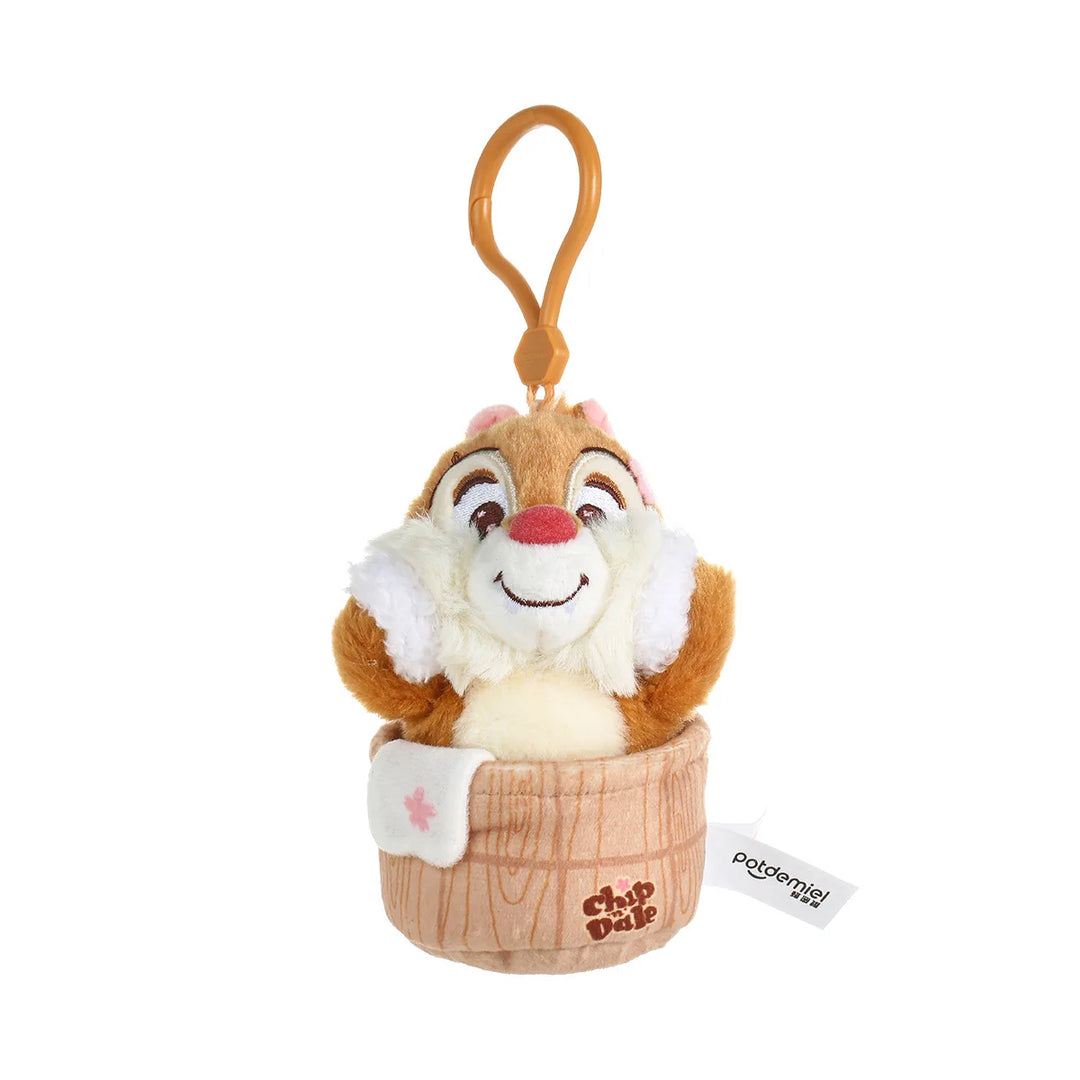 Kawaii Disney Chip 'n' Dale Cherry Blossom Plush Toys Creative Bag Keychain Cartoon Girl Coin Purse Wallet Friend Birthday Gift