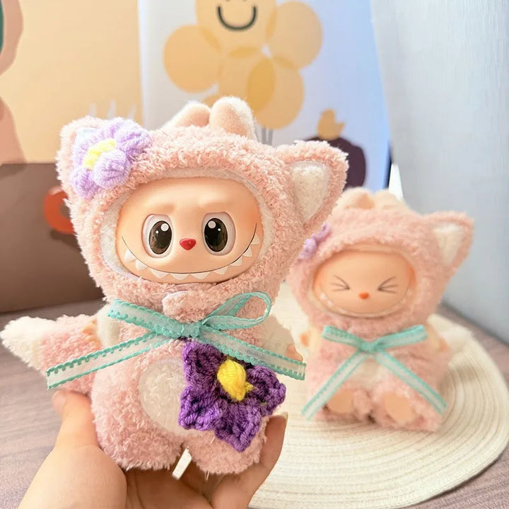 Labubu I II III Doll Clothes Wacky Whimsical Dress Up Assortment 15/17cm Plush Doll'S Clothes Sitting Party Accessories