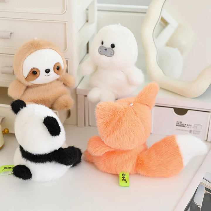 Kawaii Soft Animal Series Plush Doll Elephant Turtle Hedgehog Duck Pig Bear Panda Plush Baby Sleep Appease Doll Kids Gift