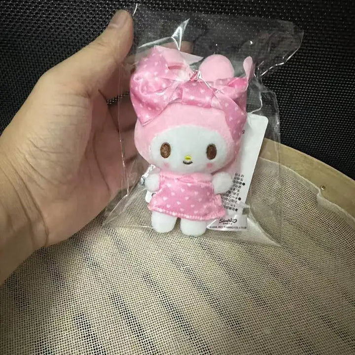 Kawaii Sanrio My Melody 20Th Anniversary Cute Cartoon Candy Pink Plush Toys Keychain Doll Backpack Pendant Girls Holiday Gift