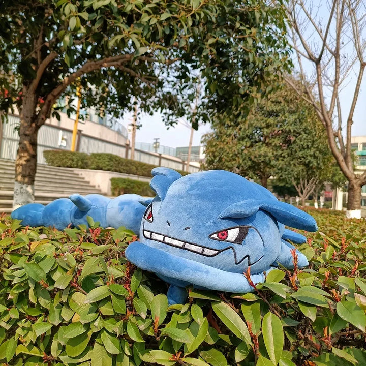 120cm Pokemon Plush Toys Steelix Animal Plushie Cartoon Soft Bendable Onix Stuffed Doll Kawaii Pokémon Children's Birthday Gifts