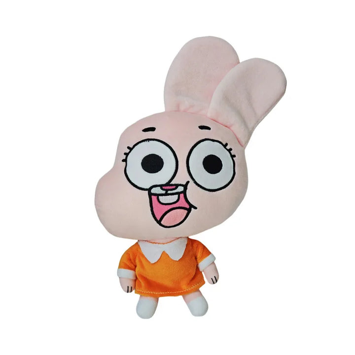 Cute Cat Bunny Stuffed Toy Birthday Present Gifts For Children KidsCartoon Amazing World Gumball Darwin Anais Plush Doll