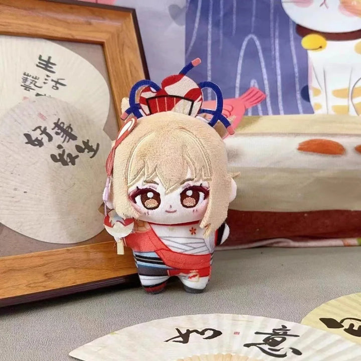 Genshin Impact Plush Shikanoin Heizou Keqing Diluc Klee Anime Stuffed Doll Starfish Body Cartoon Figure Pendant Toys