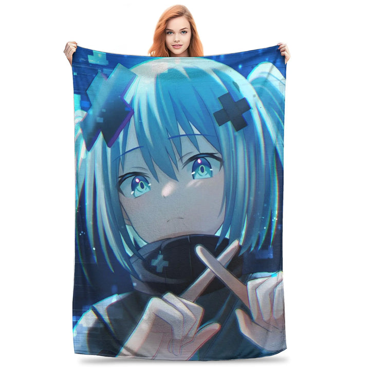 Project Sekai Fleece Blankets  Awesome Throw Blankets for Home Hotel Sofa  125*100cm Quilt