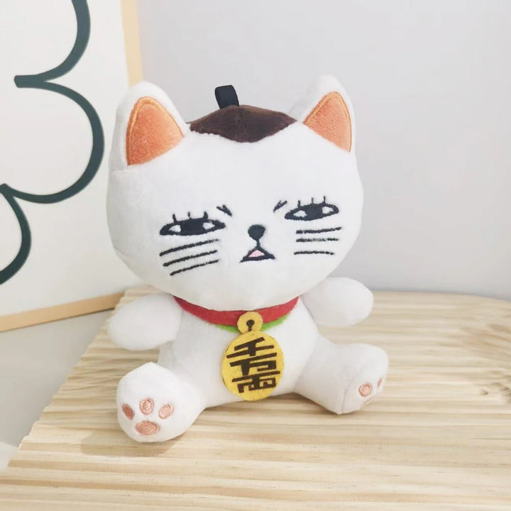 New In Stock Dandadan Lucky Cat Turbo Bachan Stuffed Kitty Keychain Dolls Anime Figure Plush Toys Christmas Gifts Bag Accessory
