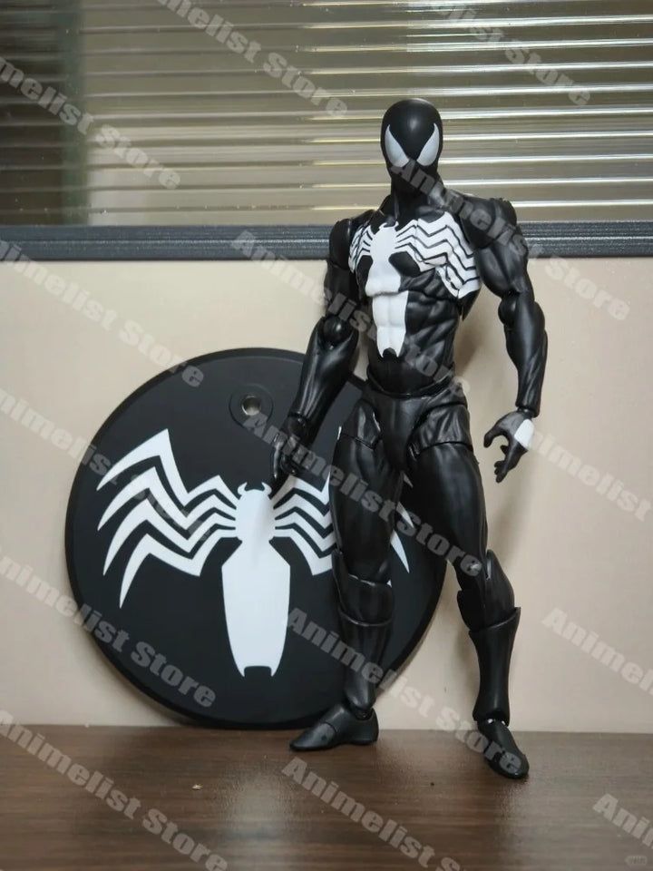 Spiderman Action Figure Black Suit Scarlet Spider Toy for Fans Anime Collectible Handmade Unisex Adult Children's Gift