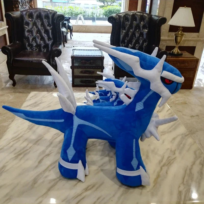60cm Pokemon Dialga Large Plush Toys Anime Ornament Doll Cute Pillow Giant Pokémon Plushie Stuffed Gift for Children Christmas