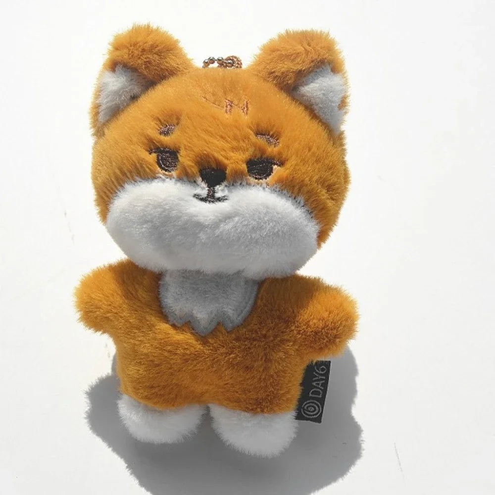 Cute Plush Toy Kpop Day6 Sungjin Wonpil Dowoon Pendant Soft Stuffed Doll Keychain Car Backpack Bag Key Ring Decor Kid Gifts