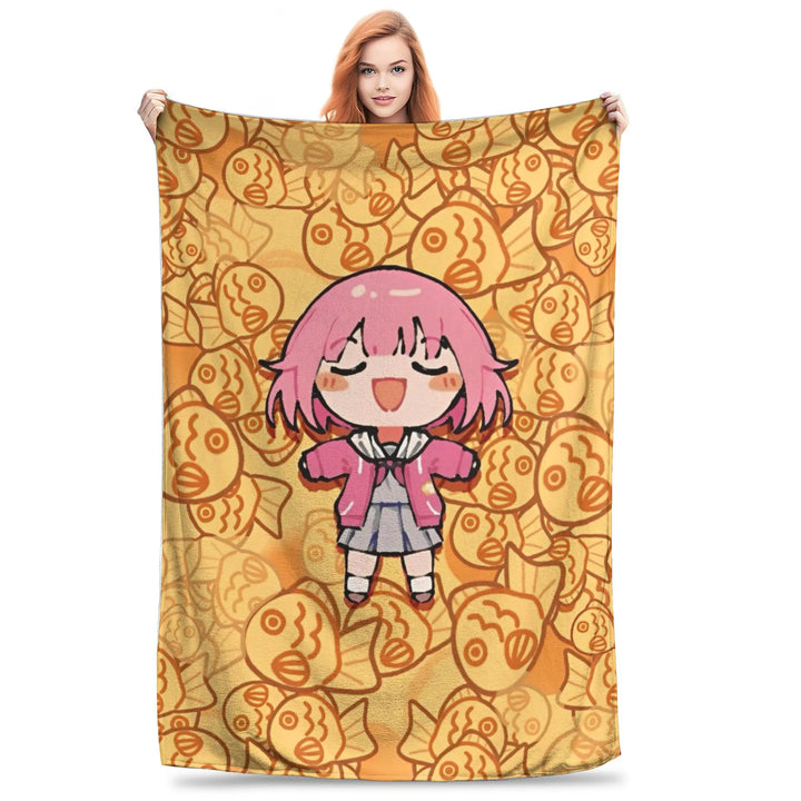 Project Sekai Fleece Blankets  Awesome Throw Blankets for Home Hotel Sofa  125*100cm Quilt