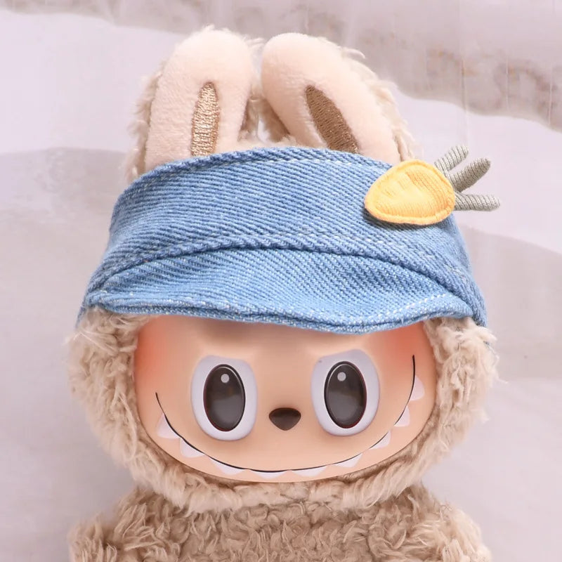 Labubu Doll Hat 15/17cm Plush Doll'S Accessories Sitting Party Labubu I II Idol Dolls Hat