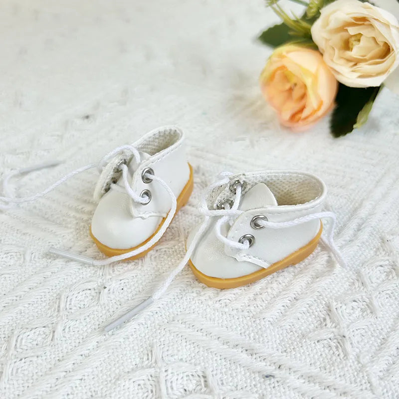 17cm Cute Labubu Leather Shoes Canvas Shoes Sneakers Camera Labubu Korea Kpop Exo DIY Girls Labubu Doll Accessories