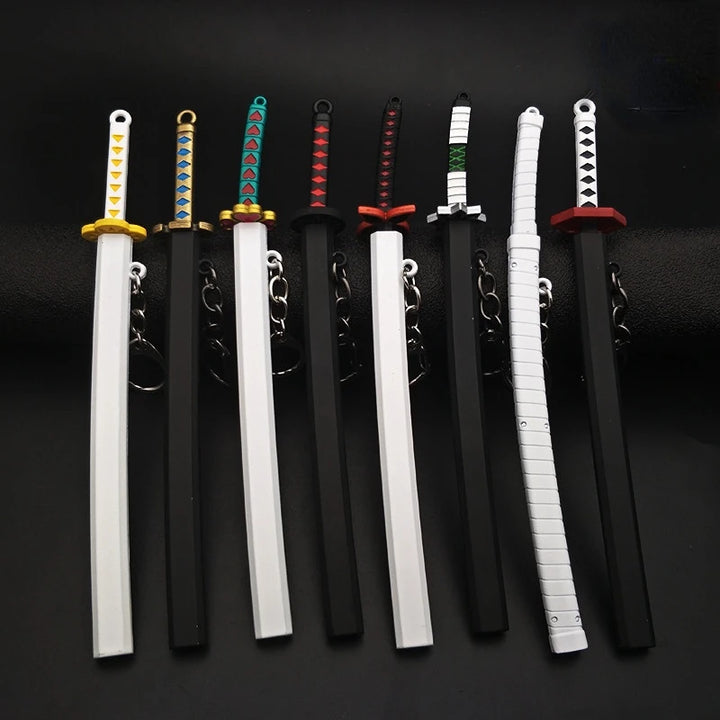 Mini Sword With Sheath China Ancient Sword Zinc Alloy Tang Hengdao Han Sword Weapon Model Keychain Pendant Cosplay Accessories