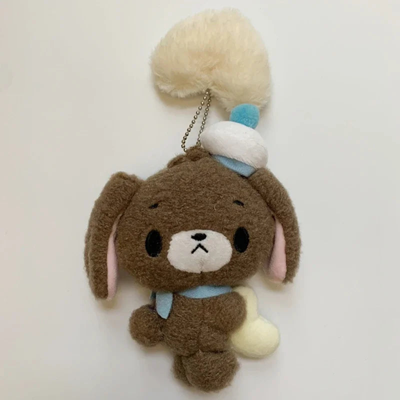 Sugarbunnies Plush Keychain Fluffy Heart Shirousa Kurousa Bunny Kawaii Cute Keychains Mascot Charm Key Chain Keyring Small Gifts