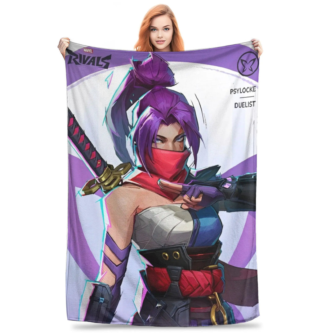 Luna Snow for Rivals Blanket Hero Shooter Video Game Fleece Funny Warm Throw Blanket for Coverlet All Season