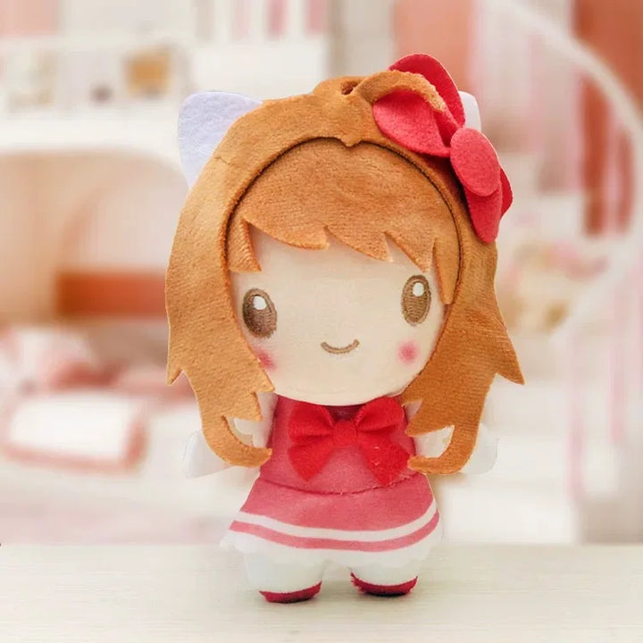 anime Cardcaptor Sakura Plush doll keychani Sakuras Bow kitty Series Backpack Pendant Toy Doll cute Bag Accessories Girl Gift
