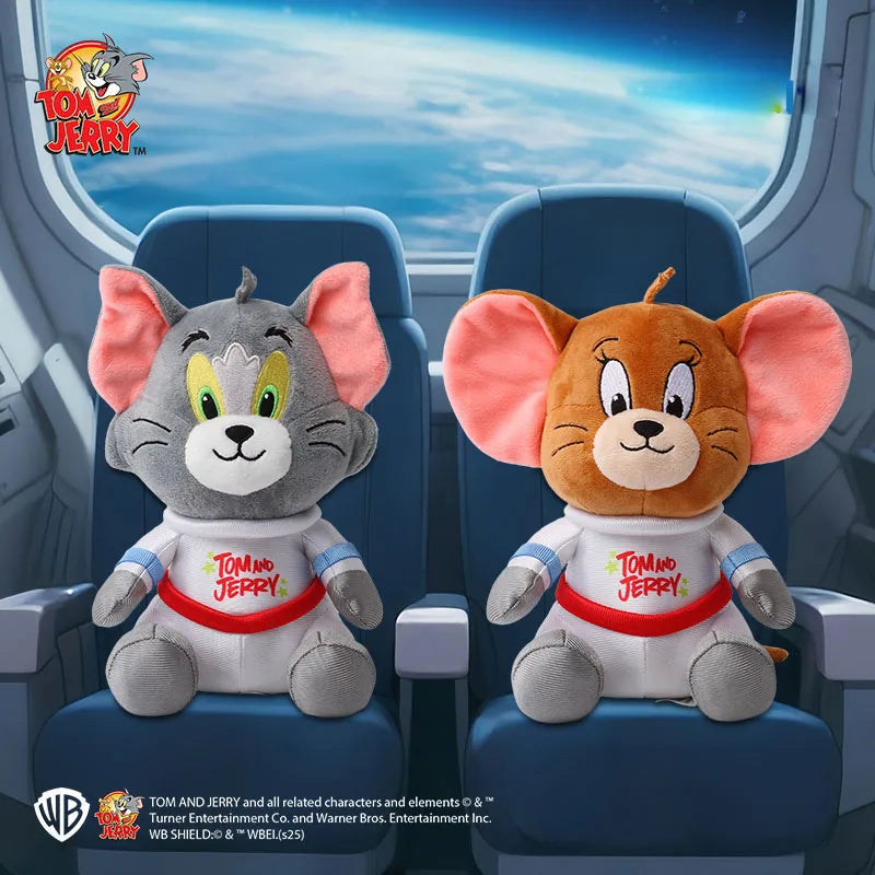 20cm Space Astronaut Tom and Jerry Stuffed Animal Doll Plush Toy Cute Original Perfect Birthday Gift