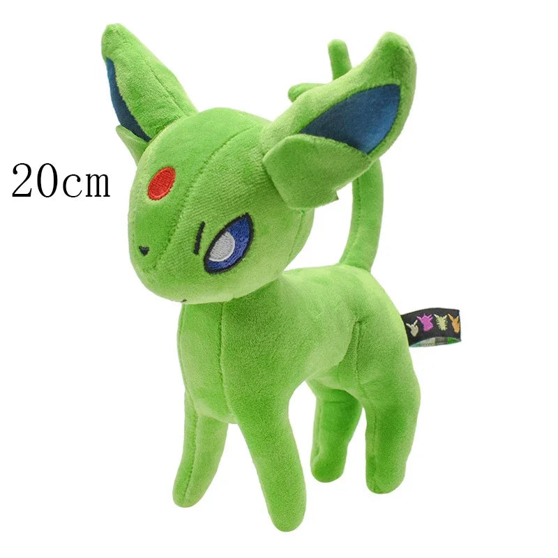 New Pokemon Plush Toys Shine Eevee Umbreon Espeon Jolteon Flareon Vaporeon Glaceon Kawaii Pikachu Peluche Anime Dolls Kids Gift