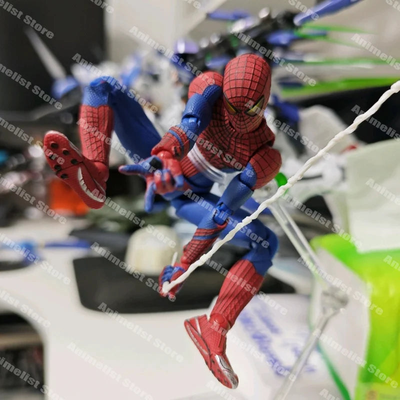 In Stock Ct Toys Mafex 001 Spidermanpeter Parker Andrew Garfield The Amazing Spider-Man Shf Anime Action Figure Toys Customized