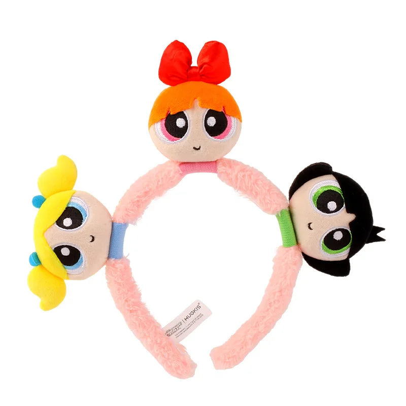 Cartoon Blossom/Buttercup‌Plue Headband Children’s Creative Headdress Doll Cute Bubbles Washing Headband Girls Christmas Gift