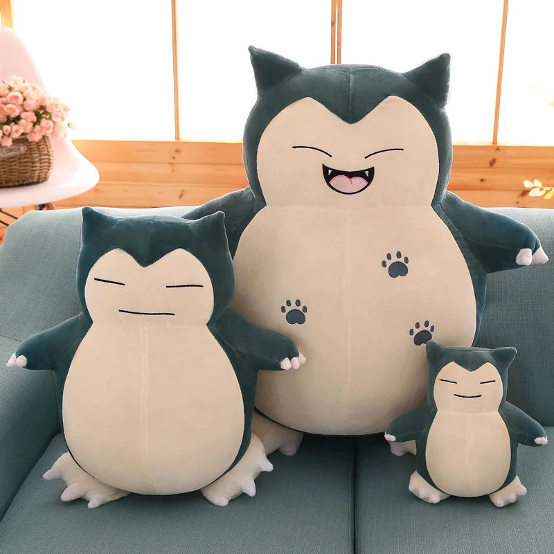30/200cm Huge Pokemon Snorlax Animal Big Pokémon Doll Semi-finished Holster Plush Toys Kawaii Anime Plushie Gifts for Childrens