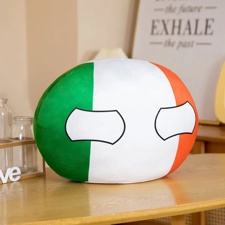 30/40cm Polandball Country Ball Toy Plush Countryballs Pendant Plush Doll Countryball Pillow Cushion Halloween Gift Home Decor