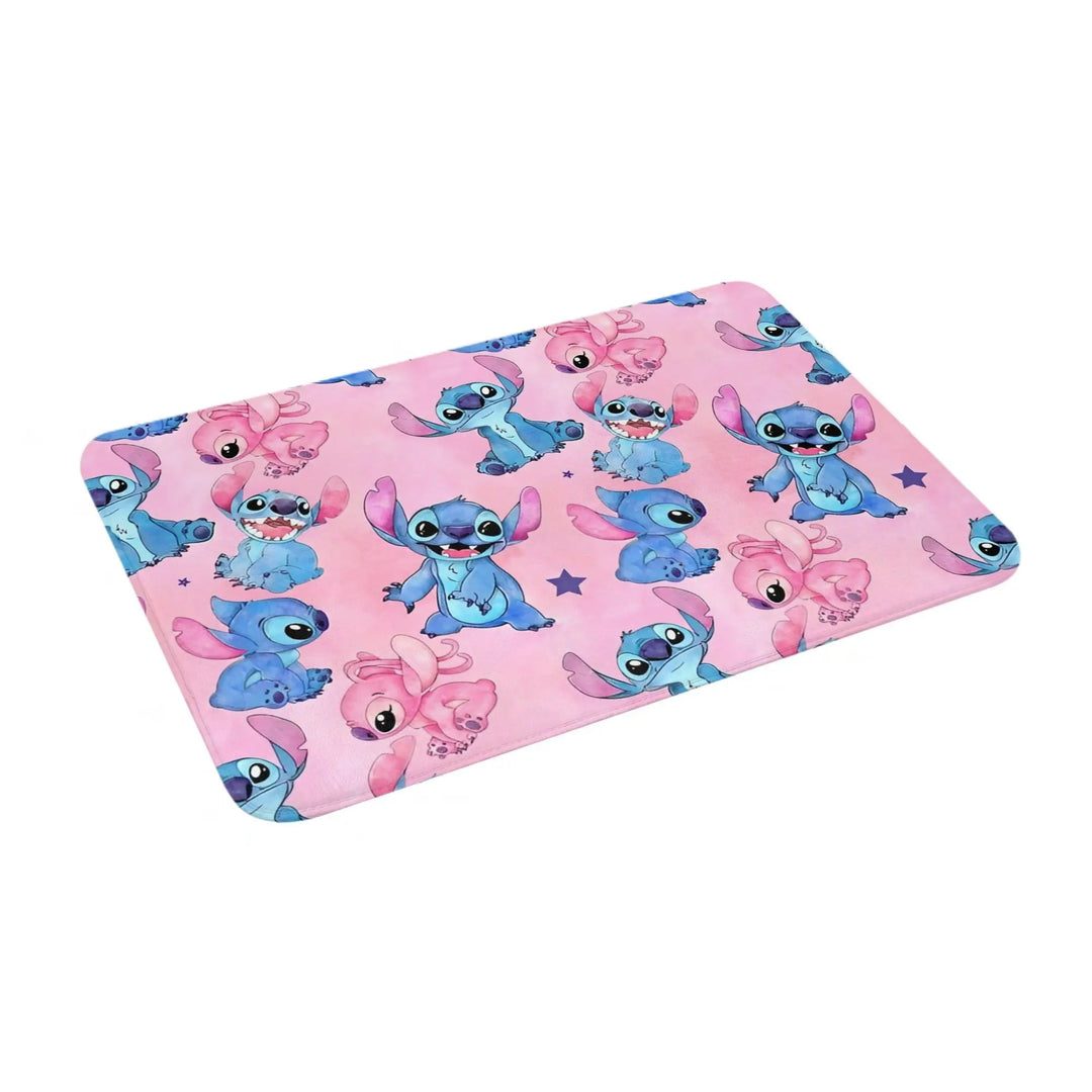 Cartoon Stitch Movie Bathroom Rugs Mat Super Soft  Bath Rugs Mats Carpet Non-Slip for Kitchen Shower