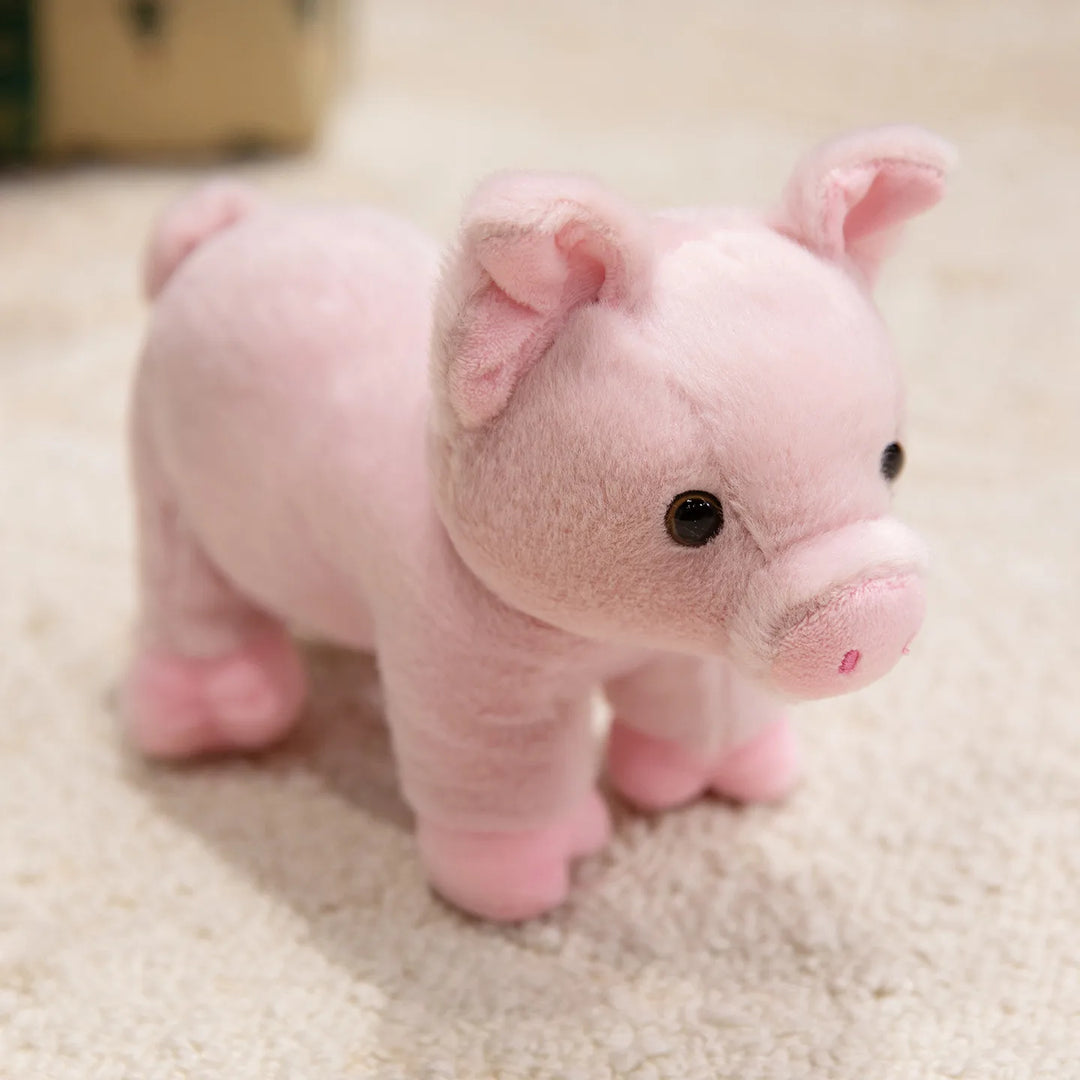 7 Inch Realistic Forest Animal Cheetah Plush Toys Grey Donkey Stuffed Toys Lifelike Sika Deer Soft Plushie Tiger Zoo Souvenir