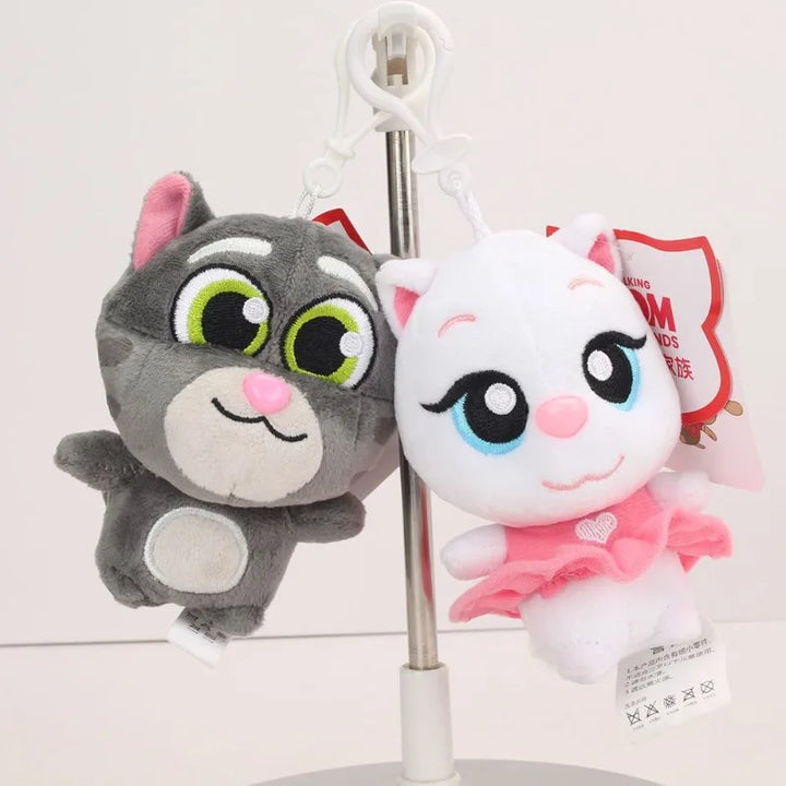 Cartoon Soft Talking Tom Cat‌‌ Plush Pendant Keychain Cute Dolls Creative Bags Pendant Ornaments Children's Toys Christmas Gifts