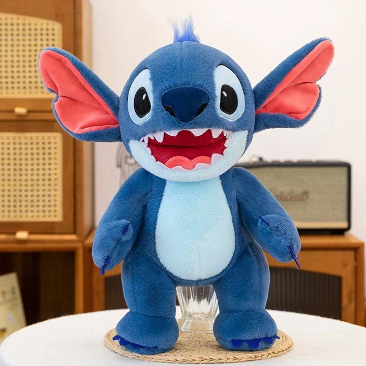 35/80cm Disney Lilo Stitch Plush Toy Kawaii Anime Cartoon Stand Stich Plushies Soft Stuffed Doll Big Pillow Kid Gift Xmas