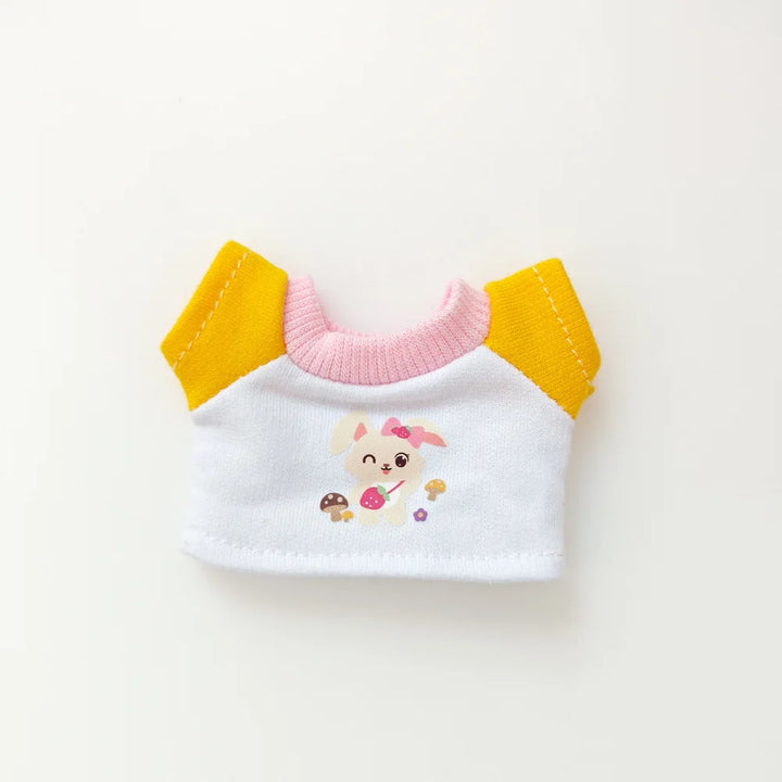 Labubu Doll Clothes Colorful Cartoon Print DIY Set 15/17cm Plush Doll'S Clothes Labubu I II Idol Dolls Sitting Party Accessories