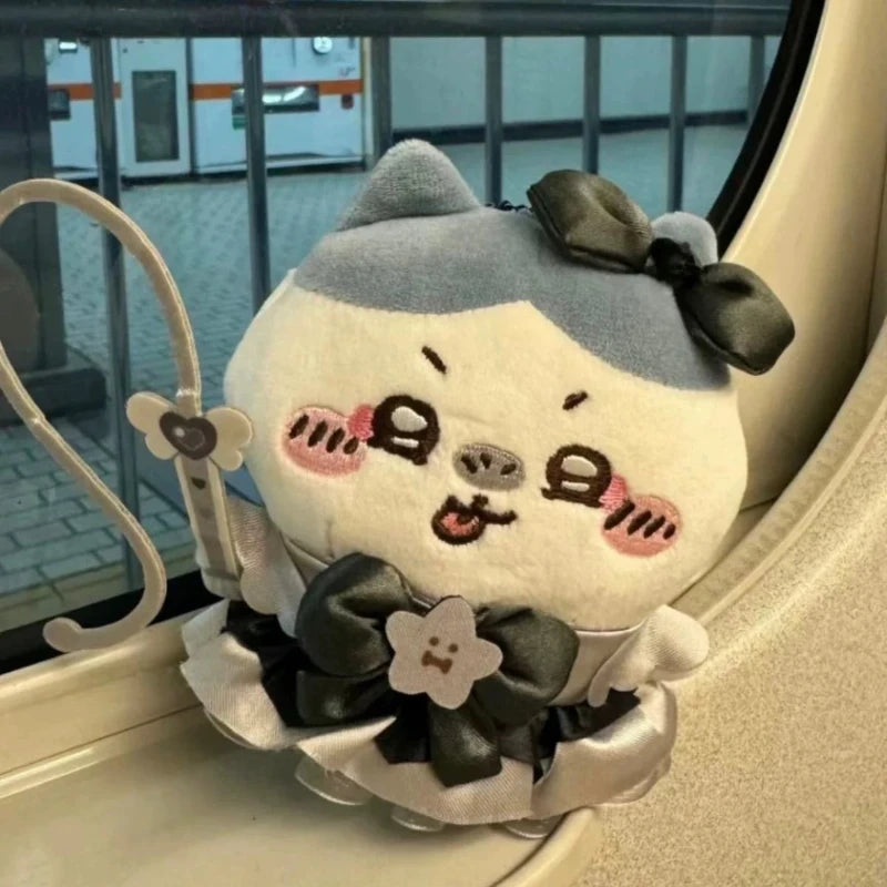 Anime Joke Bear Plush Doll Toys Cartoon Usagis Hachiwares xiaoba Dark Angel Demon Series Plush Keychain Bag Pendant kid Gift