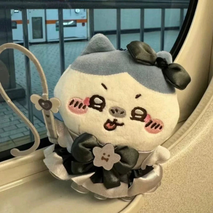 Anime Joke Bear Plush Doll Toys Cartoon Usagis Hachiwares xiaoba Dark Angel Demon Series Plush Keychain Bag Pendant kid Gift