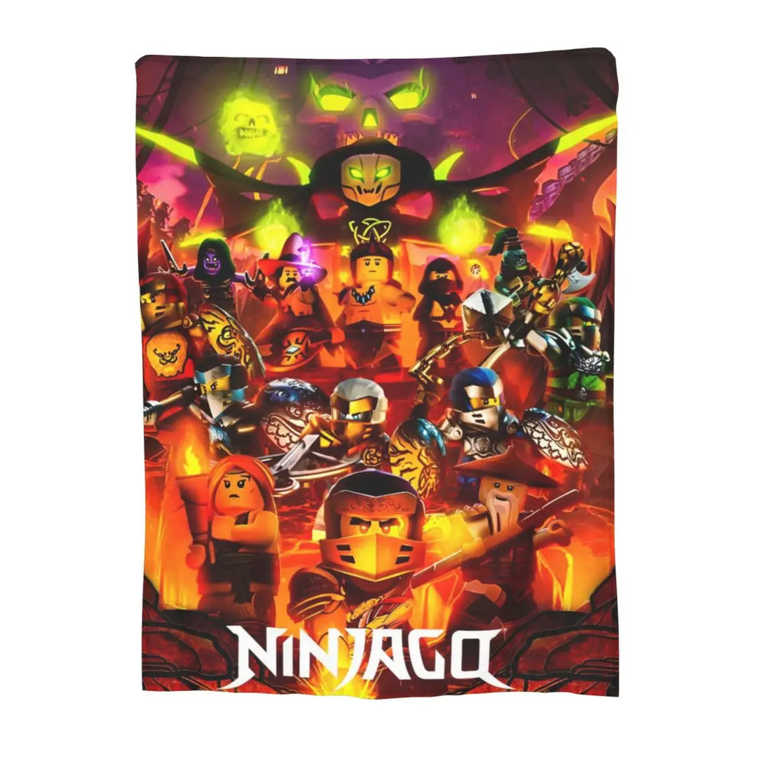 N-ninjagos Knitted Blankets Coral Fleece Plush Super Soft Throw Blankets for Bed Bed Rug