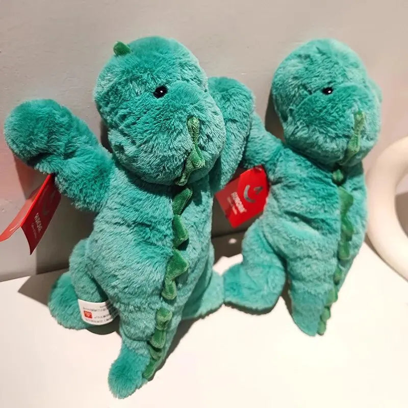 35cm Cute Dinosaur Plush Toy Stuffed Animals Green Dinosaur Soft Doll Baby Kids Sleep Comfort Doll Birthday Gift for Children