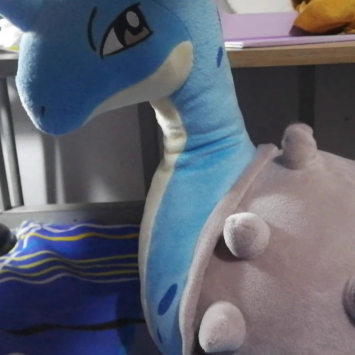 38cm Pokemon Lapras Plush Toys Anime Doll Cute Ornament Pokémon Cartoon Stuffed Plushie Pillow Gift for Children Christmas
