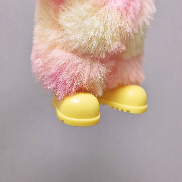 Cute Mini Plush Doll'S Dress with Hat17cm Labubu I II Idol Dolls Accessories For Korea Kpop Exo Sitting Party Clothing