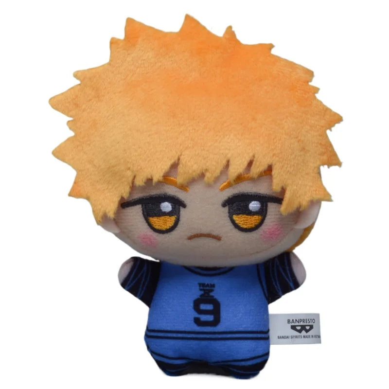 10cm Blue Lock Plush Toy Keychain Nagi Backpack Charm Anime Seishiro Isagi Yoichi Chigiri Bachira Mikage Stuffed Doll Toy Gift