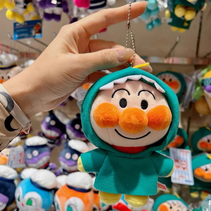 Kawaii Anime Anpanman Baikinman Plush Toys Keychain Museum Costume Dinosaur Series cute  Baikinman Accessories Backpack Pendant
