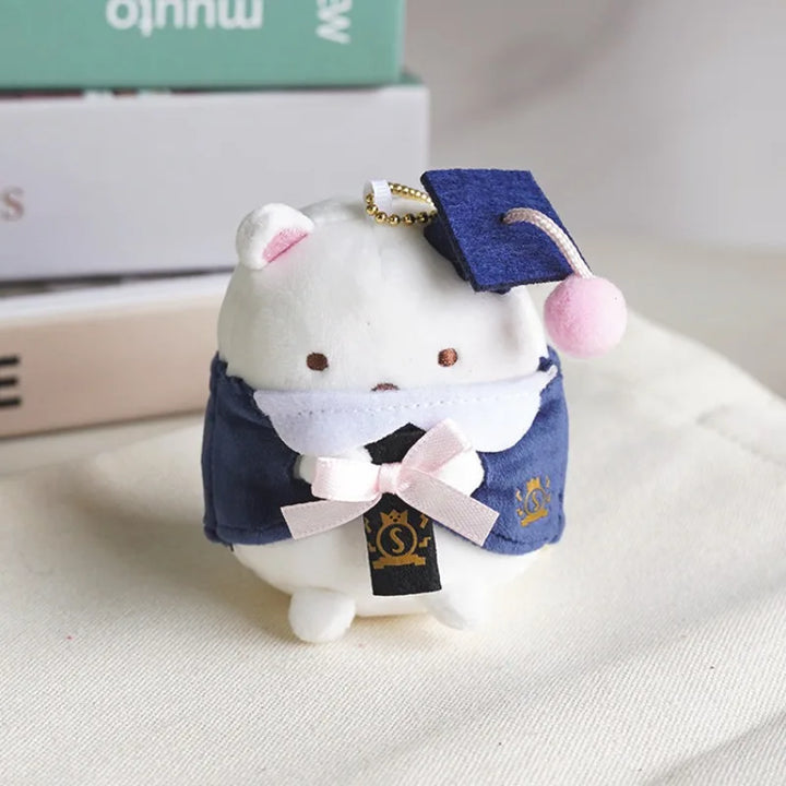 Cartoon ‌Sumikko Gurashi‌ Plush Doll Pendant Keychain Bachelor's Clothing Style Decorations for Boys and Girls Holiday Gifts