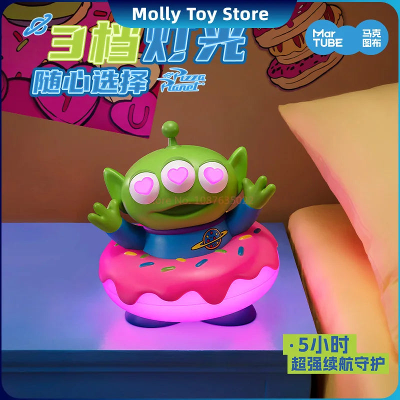 Disney Toy Story Alien Light Night Ornament Toys Anime Figures Alien Night Lamp Room Desktop Decor Toy For Children Gifts