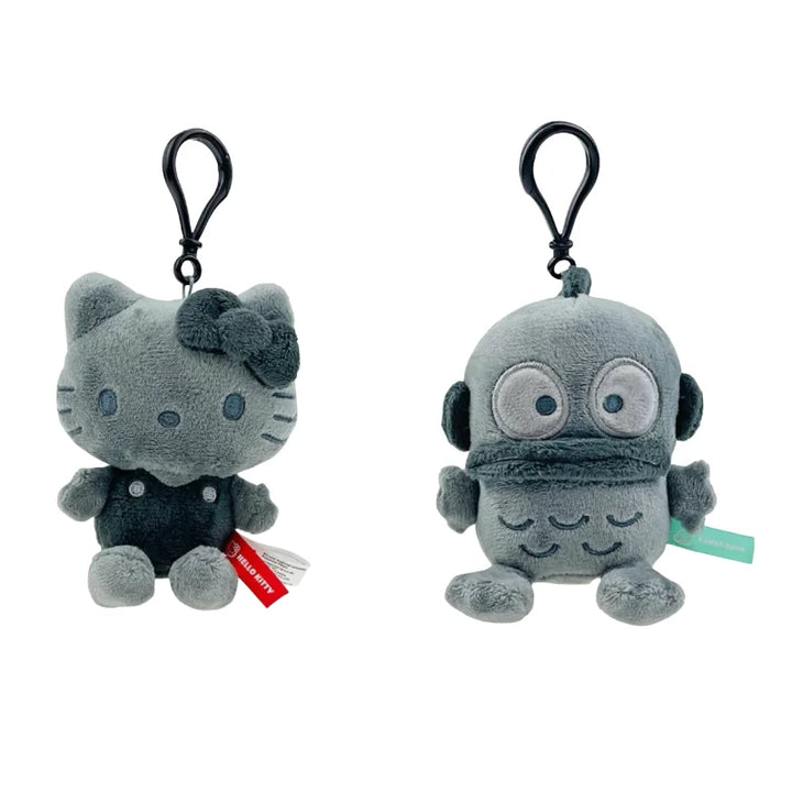 Kawaii Sanrio Hello Kitty Black Skin Series Plushine Doll Pendant Cartoon Hangyodon Stuffed Plush Toys dark skin KT Keyring gift