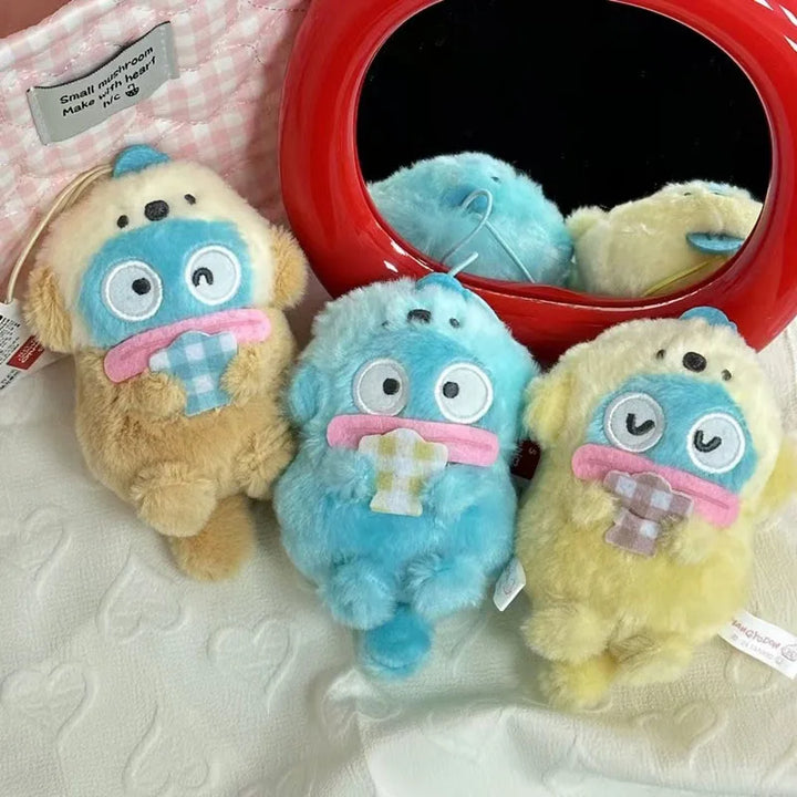 Kawaii Sanrio Hangyodon Plush Toys Kawaii Keychain Cartoon Cute Backpack Pendant Accessories Couple Christmas Creative Gifts