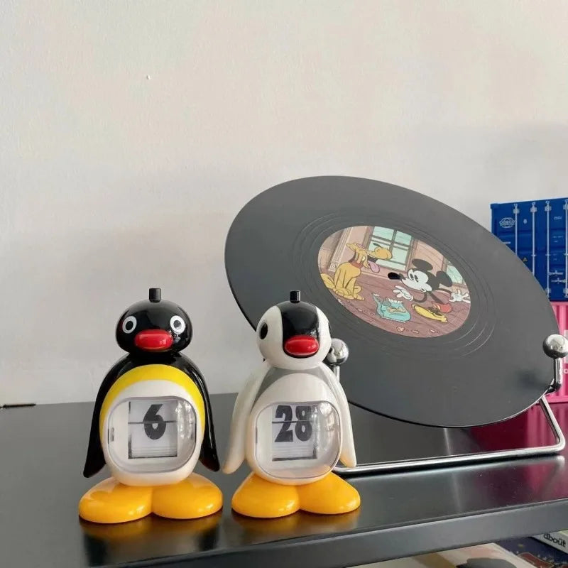 Cute Cartoon Pingu Calendar Desktop Ornament Decoration Household Press Calendar Cute Doll Doll Boys and Girls Christmas Gifts