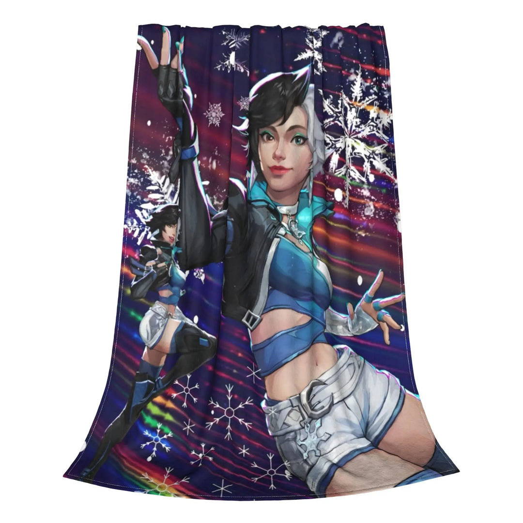 Luna Snow for Rivals Blanket Hero Shooter Video Game Fleece Funny Warm Throw Blanket for Coverlet All Season