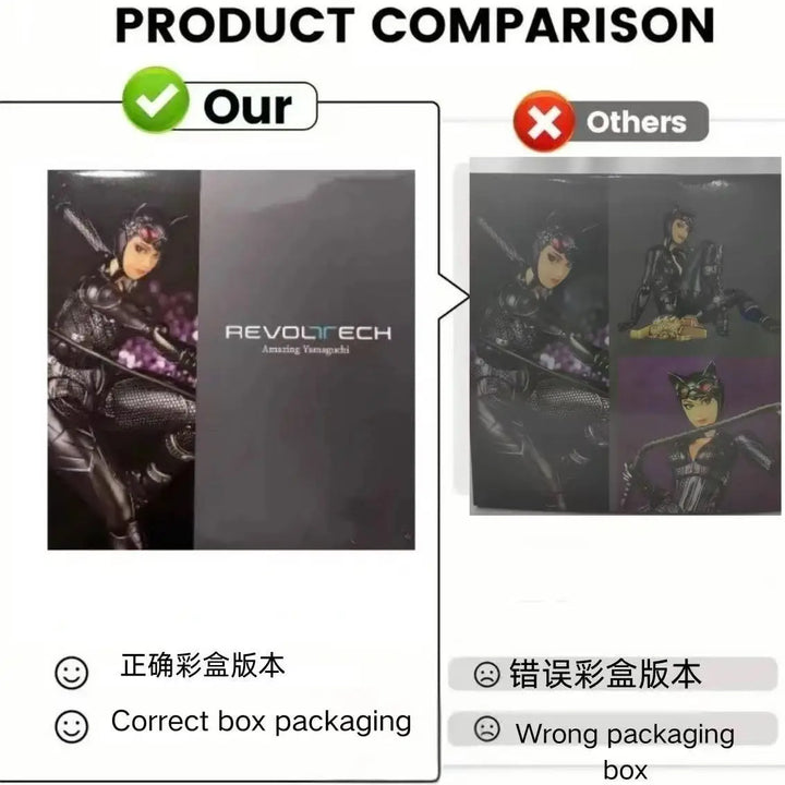Ko Catwoman Action Figure Selina Kyle Revoltech Amazing Yamaguchi Anime Collection Model Toys Gitf